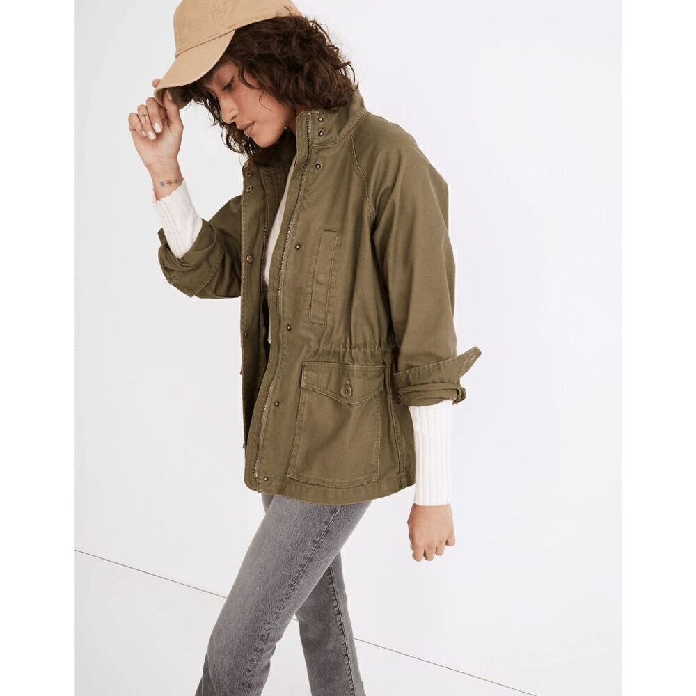 Madewell Desert Olive Green Northover Military Jacket Women's Size Small